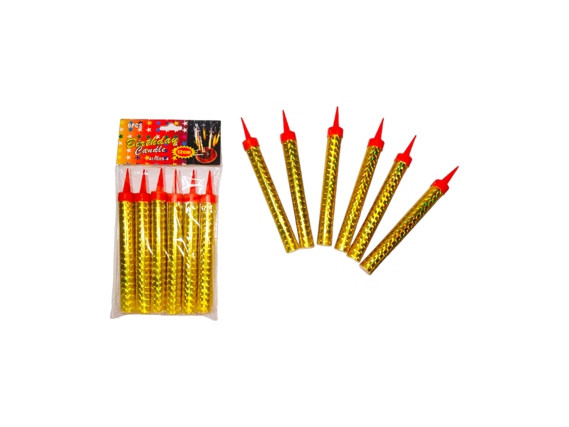 Sparkling Birthday Candles 6 Pack 12CM Cut Price South Africa