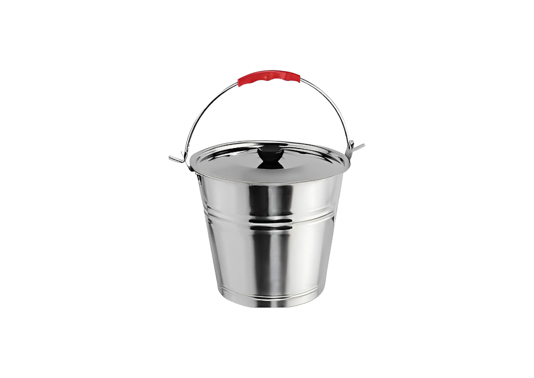 Bucket & Lid Stainless Steel 16 liter – Cut Price South Africa