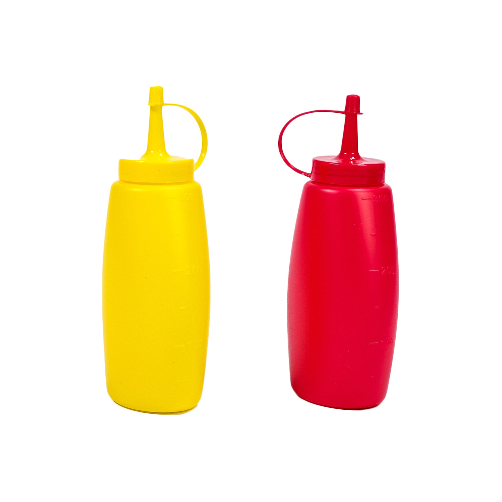 Regent Round Plastic Sauce Bottle Red 6 Pack 12112