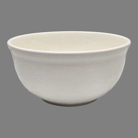 White Ceramic Bowl 6"