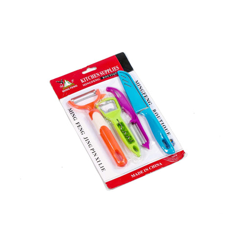 Kitchen Utensil Set 4Pc - Multi Colour