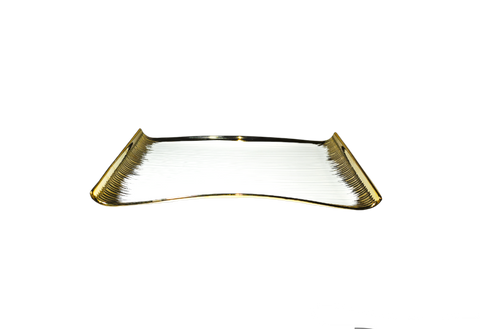 Rectangular Serving Plate with Gold Edge 36.5*21cm
