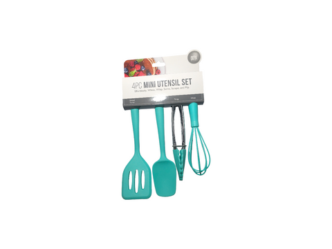 Mini Silicone Utensil Set 4pc