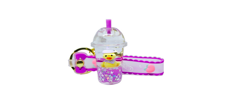 Cute Quicksand Floating Liquid Keychain for Girls/ Backpack Pendant Key Chain