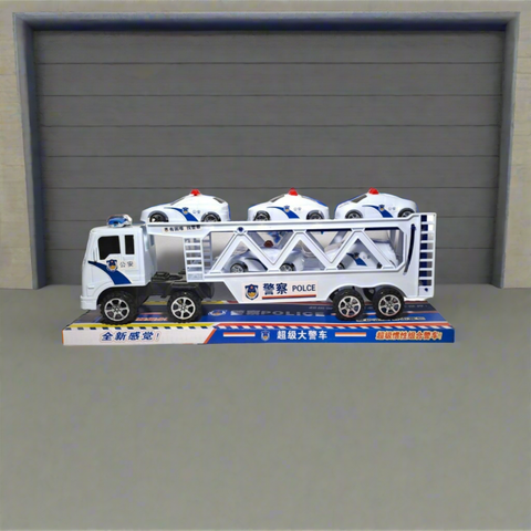 Toy Truck & Police Cars