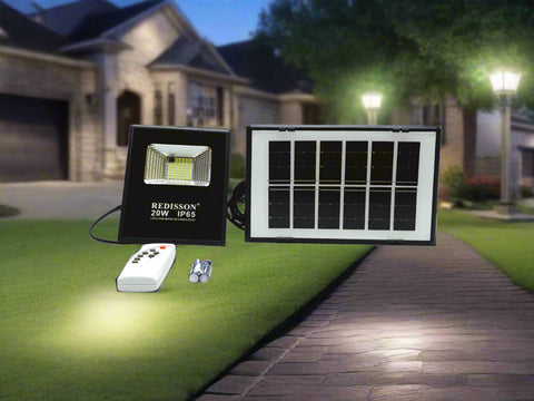 Redisson -20W/30W LED Solar Flood Light &  Remote control