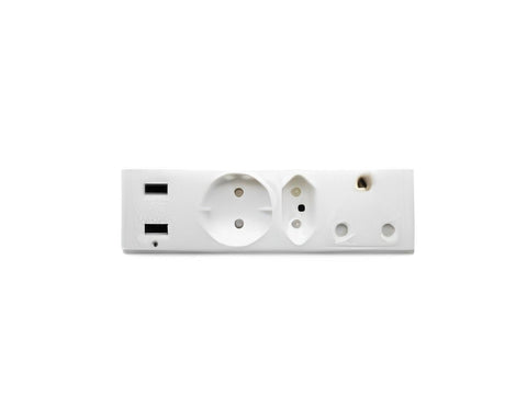 AUSMA 3 Way Multiplug & 2 USB Ports