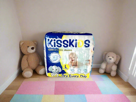 Kisskids Disposable Nappies 20pcs pack x 5