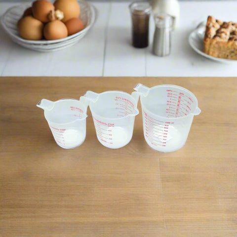 Plastic Measuring Jug 3pcs Set