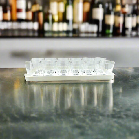 Bar Butler 12pcs Shot glass & Carry Tray Plastic 40ml