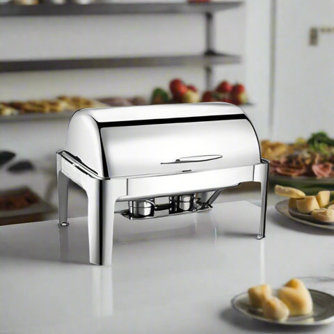 Luxury Roll Top Chafing Dish Rectangular 9lt