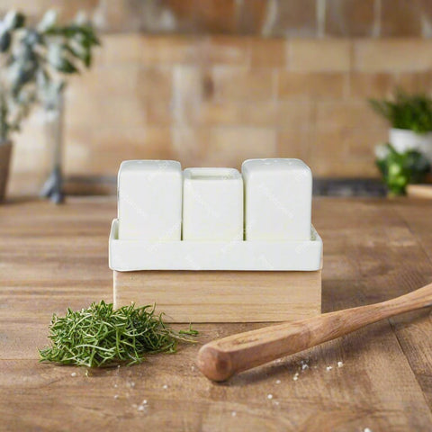 Salt & Pepper & Toothpick Holder 4pcs