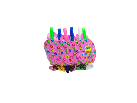 Party Horn "Happy Birthday" 6pcs