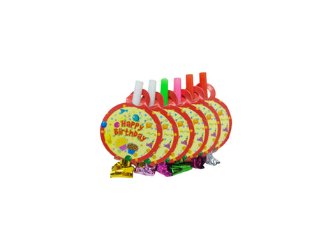 Party Horn "Happy Birthday" 6pcs