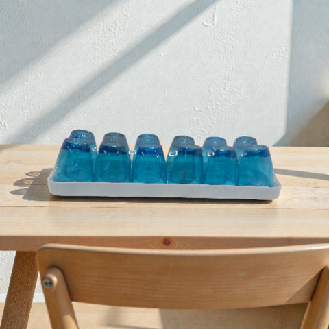 Bar Butler 12pcs Shot glass & Carry Tray Plastic 40ml