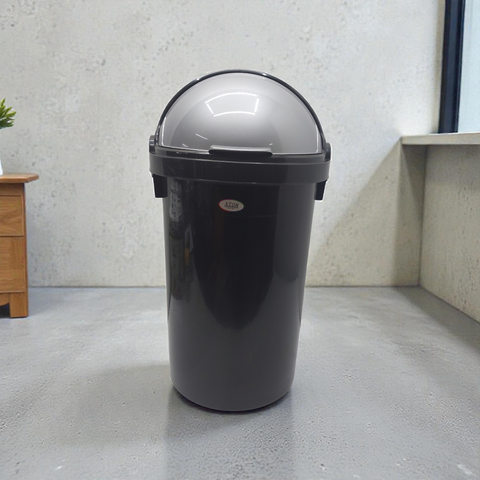 Easy Dustbin + Lid Black 50 LT