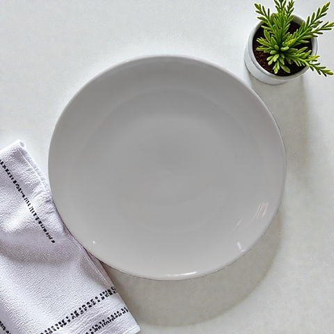 White Plate Round 10.5 *