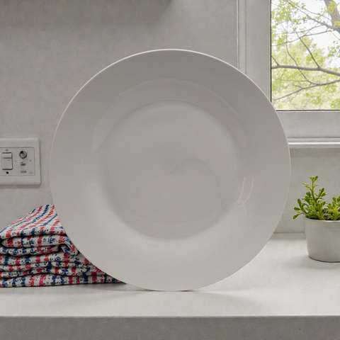 White Plate Round 10.5 *
