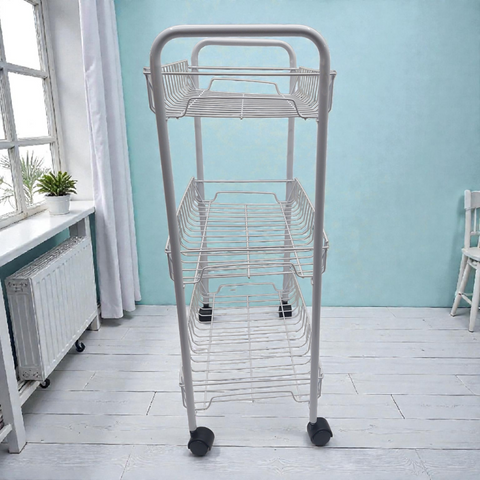 Trolley Cart Iron 3 Layer 37*26*62.5cm