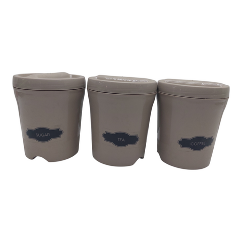 Otima 3 Piece Canister Set - Coffee, Tea and Sugar 750ml