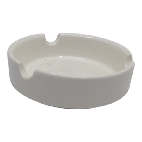 White Ashtray Glass