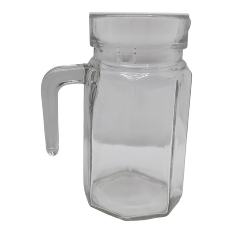 Glass Jug 500ml White Lid