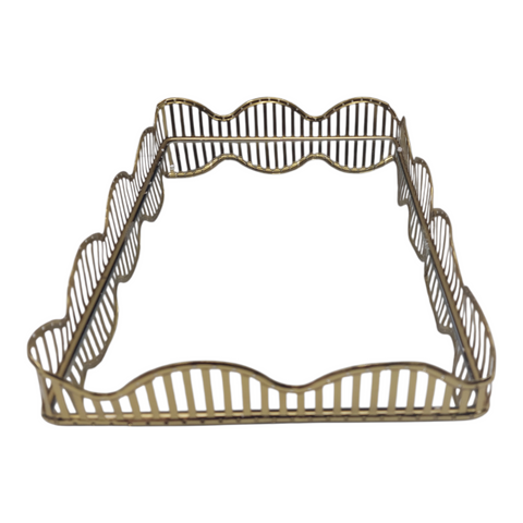Gold Mirror Candle Tray  35*25*6.5CM