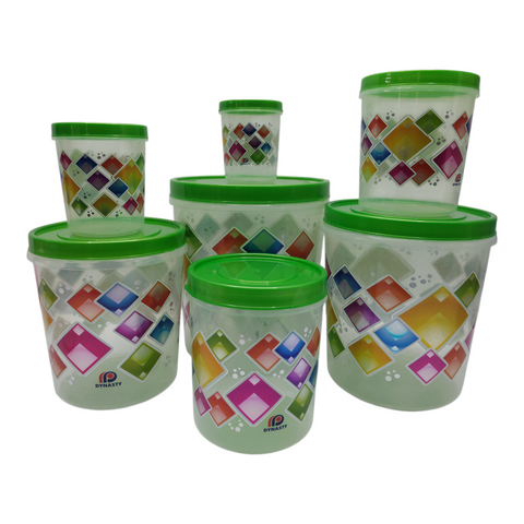 Floral Queen Storage Container 7 piece Set