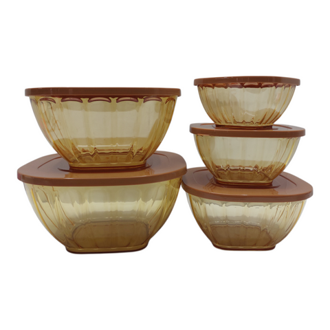 Plastic Bowl 5 PC Set