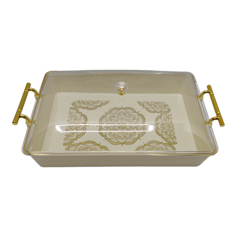 Plastic Serving Tray with Lid  39cm *8cm