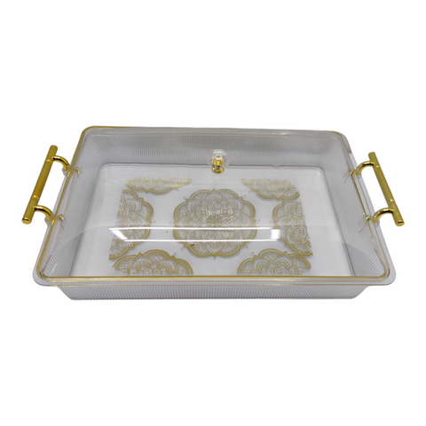 Plastic Serving Tray with Lid  39cm *8cm