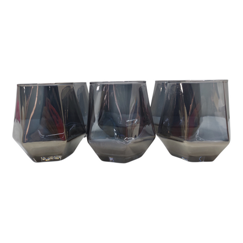 Glass 6 PC Daimond Shape