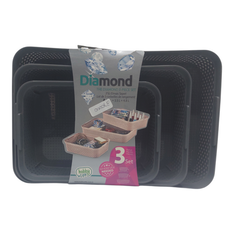 Hobby Life Diamond Organizer Basket 3pcs Set