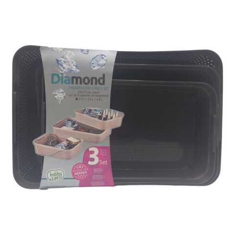 Hobby Life Diamond Organizer Basket 3pcs Set