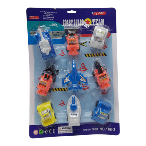 Toy Car 9 PC Coast Guard