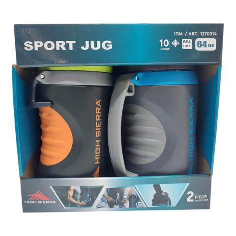 High Sierra BPA Free 2 Pack 64 OZ Insulated Water Bottle