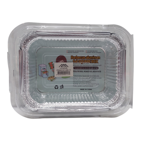Aluminuim Foil Square Box 18.5x13.5x5cm