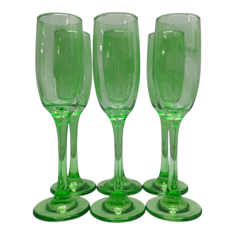 Elegant Champagne Glass 6 pcs Set
