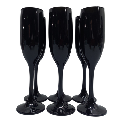 Elegant Champagne Glass 6 pcs Set