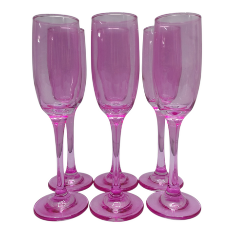 Elegant Champagne Glass 6 pcs Set