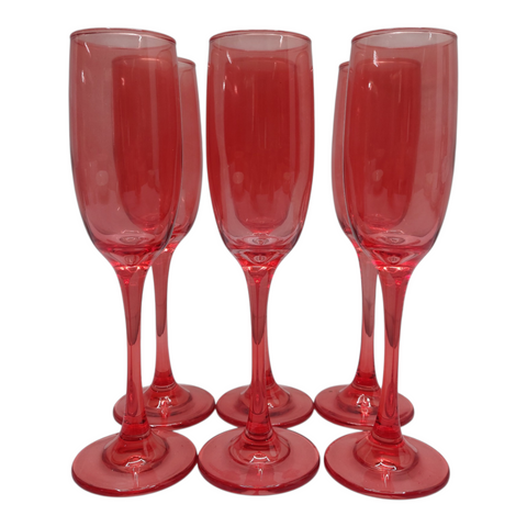 Elegant Champagne Glass 6 pcs Set