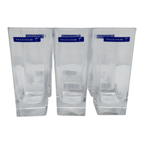 Glass Square 6 Pcs