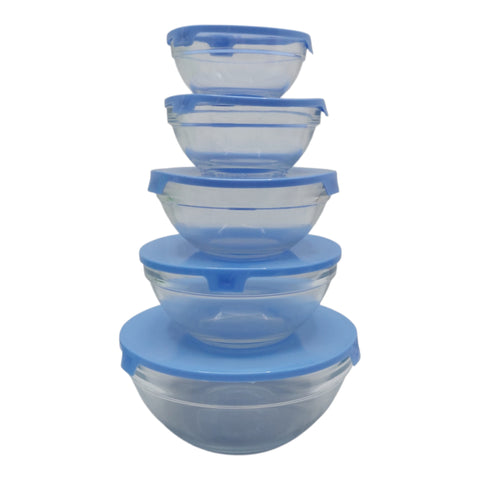 Glass Storage Bowls 5PC