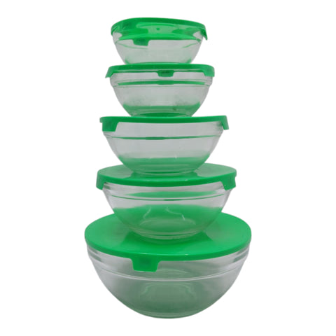 Glass Storage Bowls 5PC