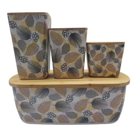 Bamboo Fibre Bread Box 4PC