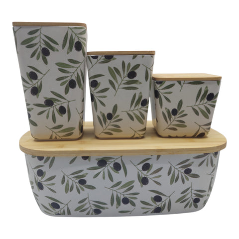 Bamboo Fibre Bread Box 4PC