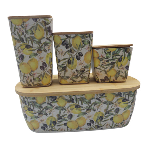Bamboo Fibre Bread Box 4PC