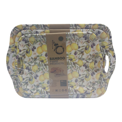 Bamboo Fibre Tray 3 PC