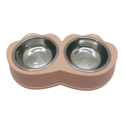 Pet Feeding Dual Bowl