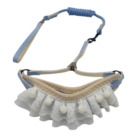 Dog Leash with Frill Colar Detail